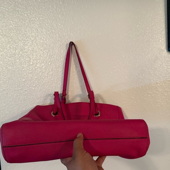 Michael Kors Fuchsia and Beige Tote - Picture 3 of 4